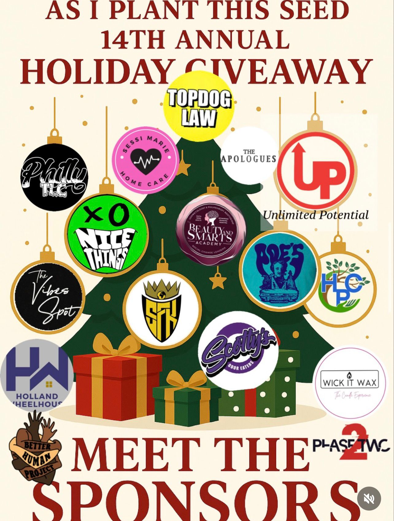 As I Plant This Seed 14th Annual Holiday Giveaway Flyer